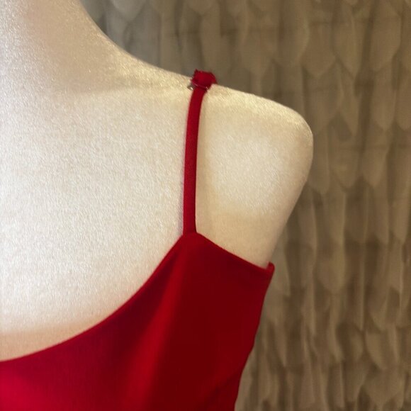 Lulus Red Ruffled Mini Dress  | Women's Size Small - Picture 6 of 8